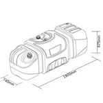 Tanque Combustível 590 Litros Plástico Mercedes Benz Axor Atron Caminhão Bepo M283