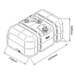 Tanque Combustível 275 Litros Volkswagen Constellation Worker Motor Eletrônico 2011/ Bepo Plástico D654