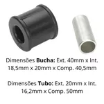 Bucha Amortecedor Diant MB 1620 1720 1630 Axor Accelo R750