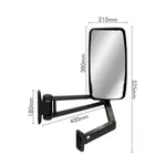 Espelho Retrovisor Completo Ford Cargo 2009/ Convexo Bifocal Lado Direito