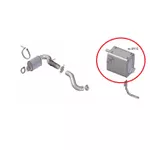 Silencioso Mercedes Benz Axor 2035 2644 3044 3344 Euro 3 (4.1/2') Saída Tráseira Bepo M091S