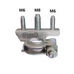 Terminal Bateria Polo Negativo 3 Parafusos 8mm 6mm Original Fiat