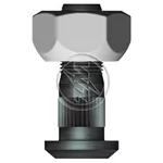 Conjunto Parafuso Roda Diant Esquerda Chevrolet D60 D11000 D12000 ZM