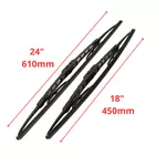 Palheta Parabrisa Eco B604 C3 Ecosport Fiesta Fusion Frontier Sorento Megane Bosch 3397010048 18/24 Polegadas