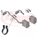 ABRACADEIRA 4.1/2 TUBO FLEXIVEL ESCAP AXOR 2035 3344 EURO 3 BEPO B074Y