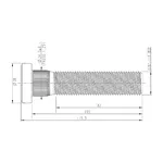 Parafuso Roda Tras Scania 7/8 x 105/115,5 Roda Aluminio 3078015