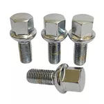 Jogo 4 Parafuso Roda Ferro Gol Voyage Parati Saveiro Passat Santana 24mm Cromado