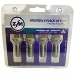 Kit 4 Parafuso Cromado Roda Liga Leve Fox Space/CrossFox Golf Polo Passat Jetta 57mm