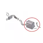 Silencioso Mercedes Benz Axor 2035 2644 3044 3344 Euro 3 (4.1/2') Saída Lateral Bepo M091T