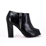 Ankle Boot Preto Salto Grosso