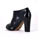 Ankle Boot Preto Salto Grosso