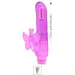 *Vibrador Com Estimulador Butterfly SI (5109) - Rosa