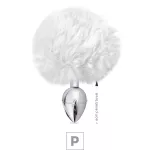 Plug de Metal P Com PomPom SI (5501) - Branco