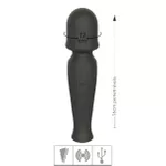 Massageador Recarregável Varinha Mágica Moka SI (7138) - Preto