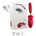 Vibrador Recarregável Formato de Boca Honey Mouth SI (7488) - Vermelho