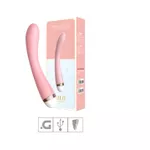 Vibrador Ponto G Recarregável Lilo (PG108). - Rosa Bebê