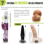 Prótese 16x15cm Com Vibro e Ventosa (SSV043V) - Bege