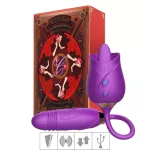 Estimulador Recarregável Formato de Rosa Man Ting VP (VB124) - Roxo