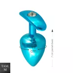 Plug Metálico M Anatômicoa (HA140). - Azul