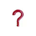 Ponto de Interrogação Para Personalização (HA180IT). - Vermelho