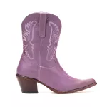 Bota Texana Feminina Couro Plume Lilas - Silverado Botas