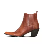 Botina Feminina Couro Mustang Havana Com Detalhes - Silverado Botas