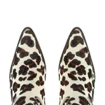 Botina Feminina Couro Estampado Leopardo - Silverado Botas