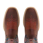 Bota Texana Masculina Couro Fóssil Café - Silverado Botas