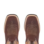 Bota Texana Feminina Couro Nobuck Tabaco e Fóssil Tabaco - Silverado Botas