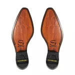 Bota Texana Masculina Couro Nobuck Banana e Nobuck Castor - Silverado Botas