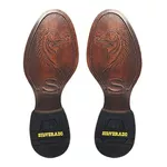 Bota Hípica Masculina Couro Floater Preto Com Faca Aclopada - Silverado Botas