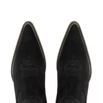 Botina Masculina Couro Nobuck Preto - Silverado Botas