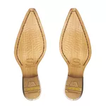 Botina Masculina Couro Crush Vermelho Bordado Águia - Silverado Botas