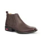 Botina Masculina Couro Floater Chocolate - Silverado Botas