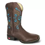 Bota Texana Masculina Couro Floater Chocolate - Silverado Botas