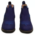 Botina Infantil Couro Nobuck Azul - Silverado Botas