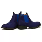 Botina Infantil Couro Nobuck Azul - Silverado Botas