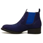 Botina Infantil Couro Nobuck Azul - Silverado Botas