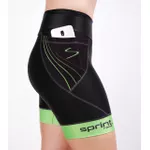 Bermuda de Compressão para Corrida Sprint Race Feminina Verde Com Bolso 