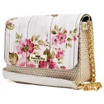Kit Com 2 Bolsas Femininas Transversais e 1 Carteira Floral
