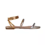 SANDALIA RASTEIRA METALCOLOR OURO LIGHT