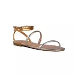 SANDALIA RASTEIRA METALCOLOR OURO LIGHT
