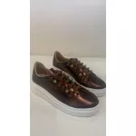 TENIS METALIZADO BROW ELASTICO E STRASS TOPAZIO