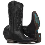 Bota Western Feminina Vimar Boots 13234 Arraia Internacional Preta