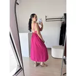 Vestido Nádia Midi Abertura na cintura - Pink