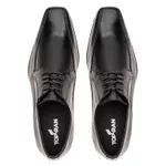 Sapato Social Masculino em Couro Bico Fino Sofisticado Preto