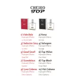 Kit com 10 Perfumes 5 Masculino 5 Feminino Revenda Cheiro Top Fragrâncias Importadas de 15ml = CAZO