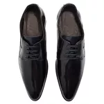 Sapato Social Executivo Classico Sola Couro Preto