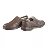 Sapato Social de Conforto Masculino Anatomico Tamanhos Grandes Cafe