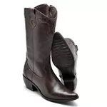 BOTA FEMININA COUNTRY BICO FINO TOP FRANCA SHOES CAFE